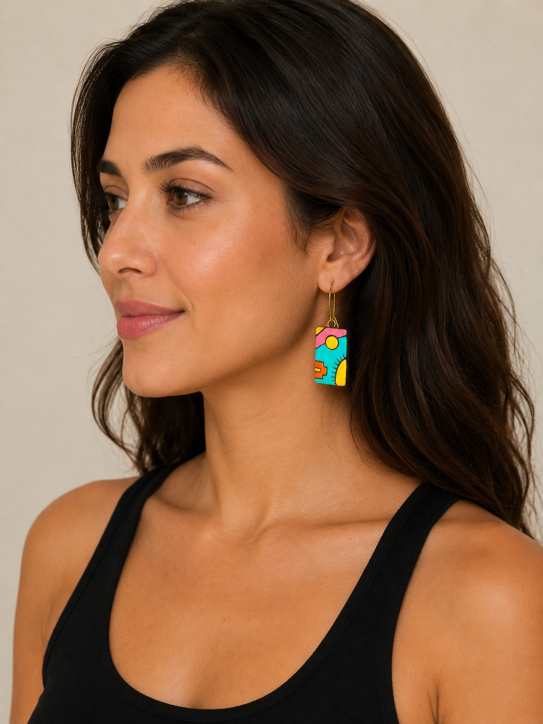 Sunset Echo Abstract Earrings