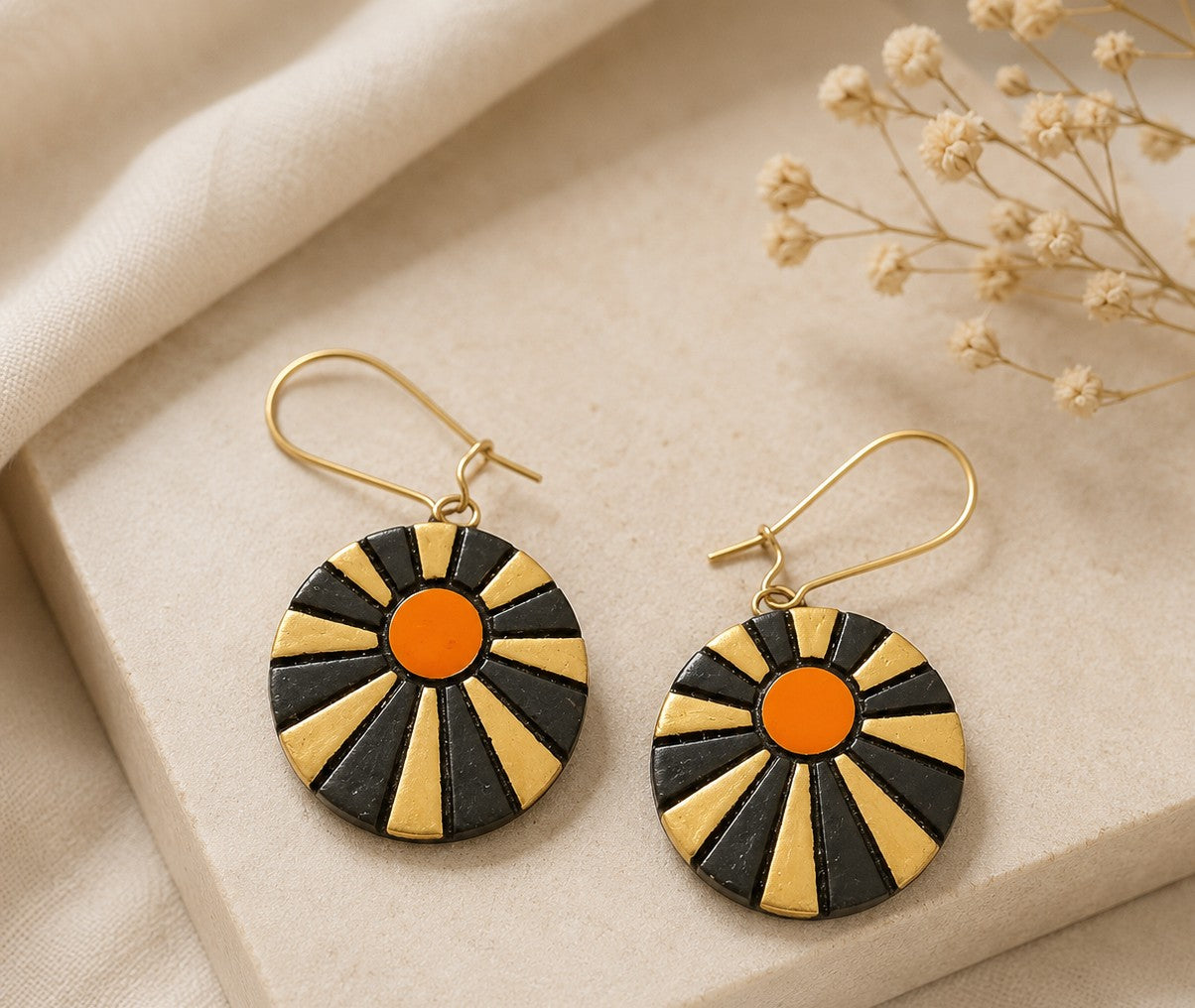 Solar Rhythm Handmade Earrings