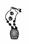 Folk Style Fabric Jewelry Set