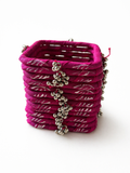 Fabric Ghungroo Bangle Set