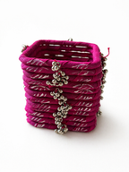 Fabric Ghungroo Bangle Set