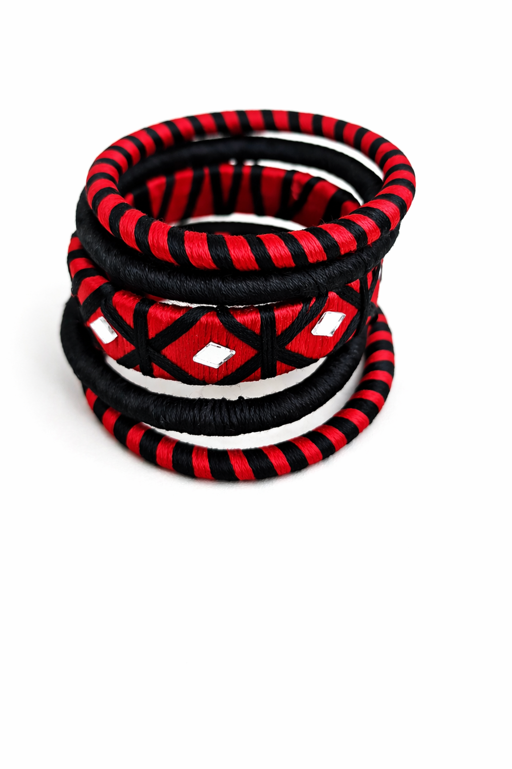 Mirror Thread Bangle Set