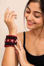 Mirror Thread Bangle Set