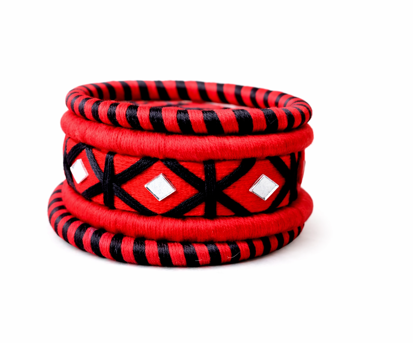 Mirror Thread Bangle Set