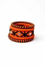 Mirror Worked Thread Bangle Set
