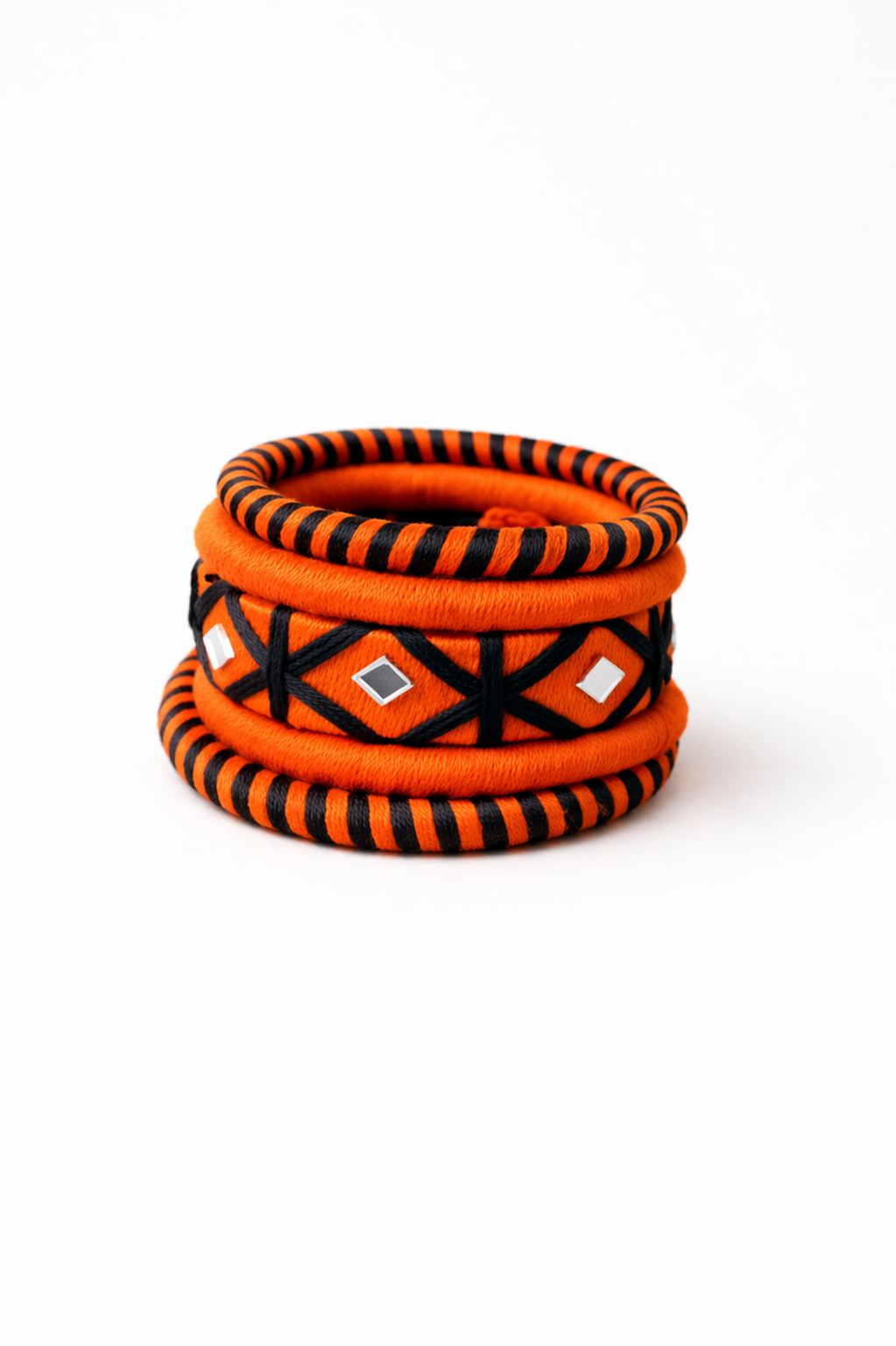 Mirror Thread Bangle Set
