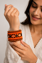 Mirror Thread Bangle Set