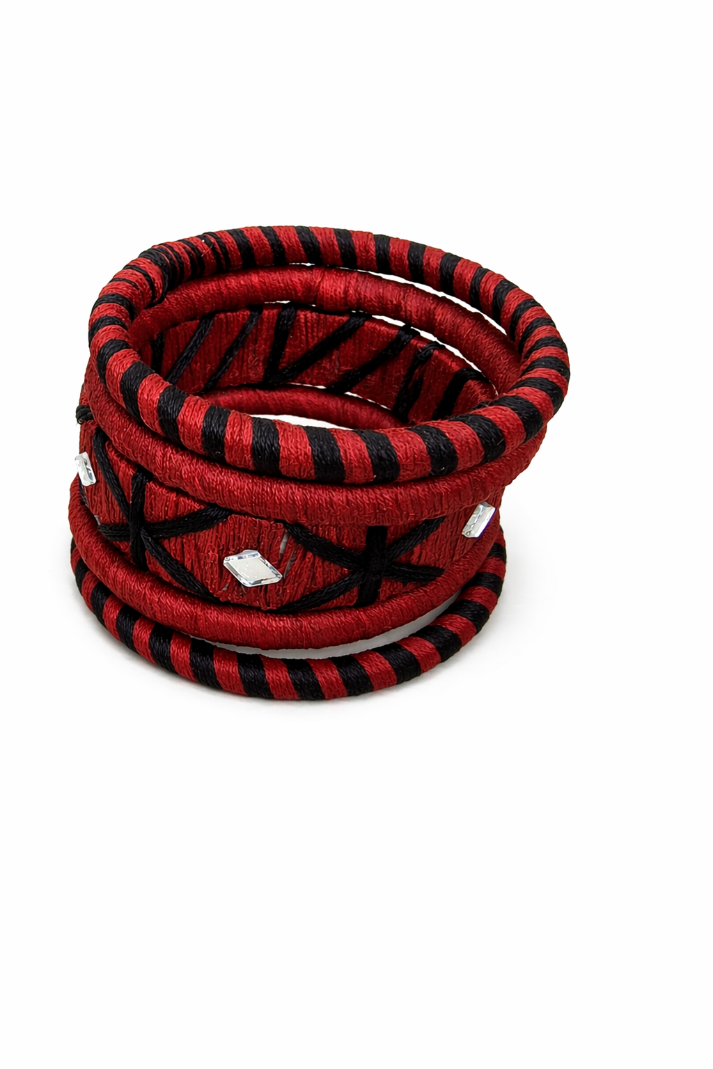 Mirror Weave Thread Bangle Set