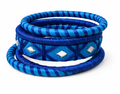 Mirror Weave Thread Bangle Set