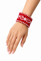 Mirror Weave Thread Bangle Set