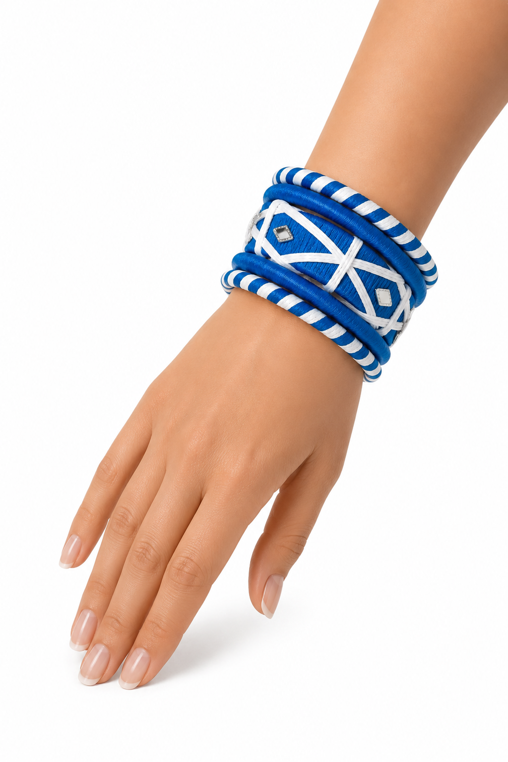 Mirror Weave Thread Bangle Set