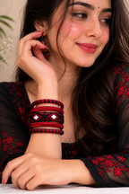 Mirror Weave Thread Bangle Set
