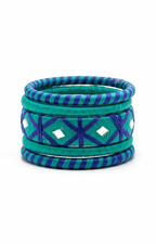 Mirror Weave Thread Bangle Set