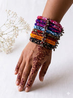 Fabric Ghungroo Bangle Set