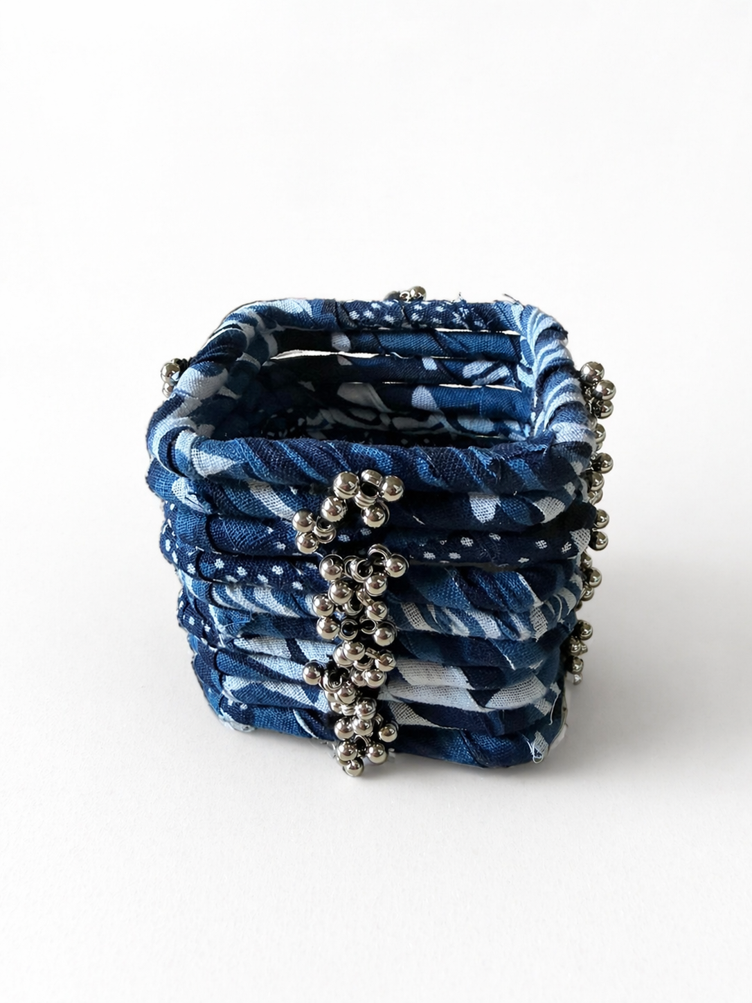 Fabric Ghungroo Bangle Set