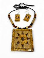 Bamboo Flower Jewellery Set
