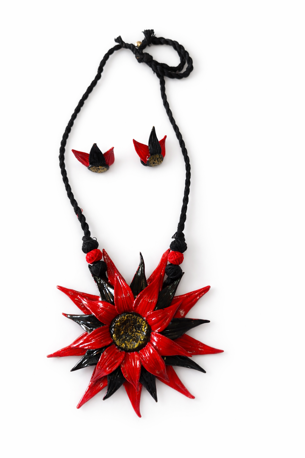 Blooming Flower Clay Jewellery Set