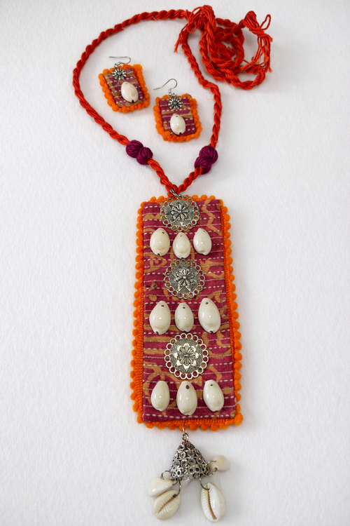 Boho Shell Charm Necklace Set