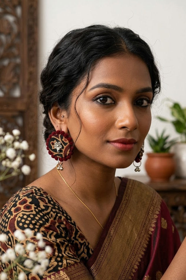 Ajrak Diamond Earrings