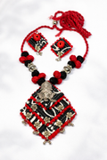 Fabric Jewellery With Goddess Pendant