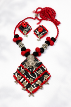 Fabric Jewellery With Goddess Pendant