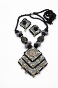 Boho Fabric Necklace Set