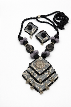 Boho Fabric Necklace Set