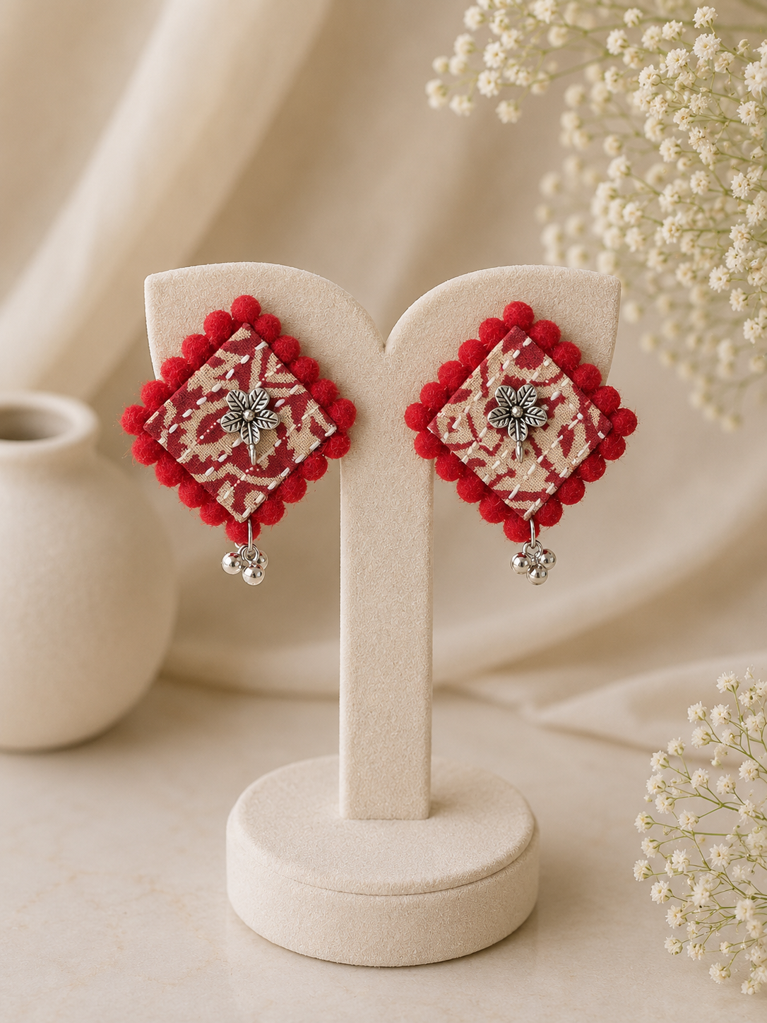 🎁 Ajrak Diamond Earrings (100% off)