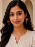 Ajrak Diamond Earrings