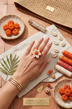 Shell Bloom Handcrafted Ring