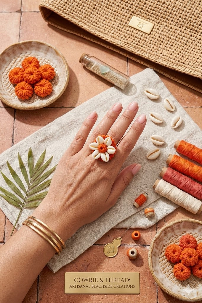 Shell Bloom Handcrafted Ring