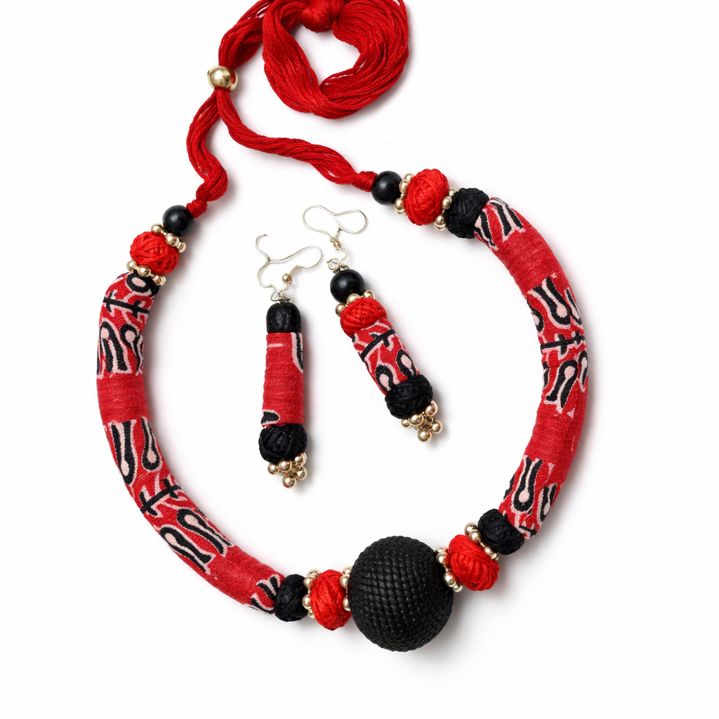 Ruhani Fabric Choker Set