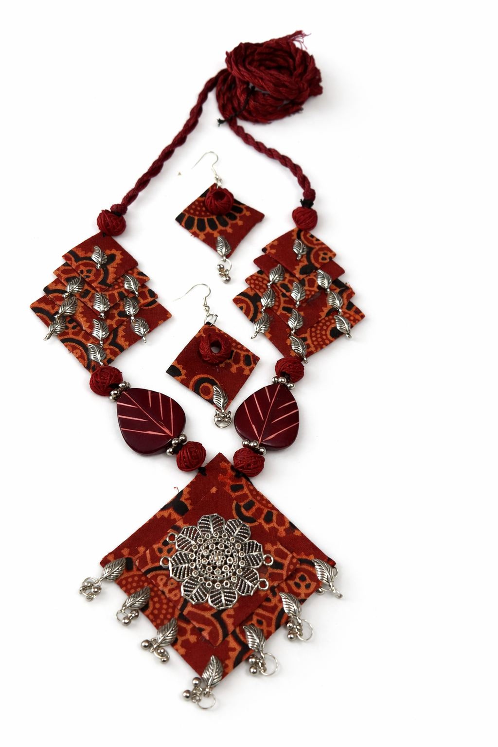 Boho Fabric Statement Necklace
