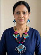 Boho Fabric Statement Necklace