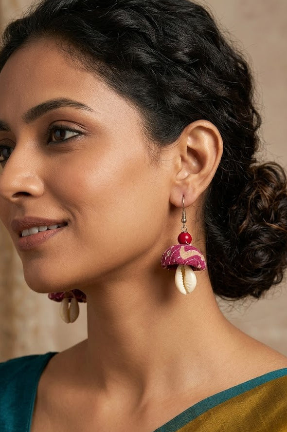Artisan Fabric Jhumka