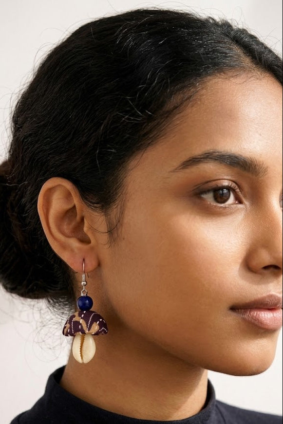 Artisan Fabric Jhumka