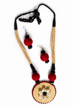 Jute & Cowrie Shell Necklace Set