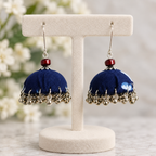 Neel Tara Fabric Jhumka Earrings