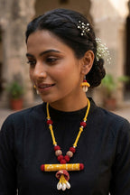 Boho Tribal Cowrie Shell Necklace Set