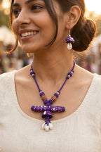 Boho Tribal Cowrie Shell Necklace Set