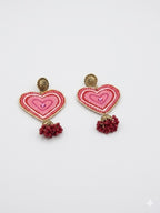 Blush Heart Earrings