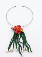 Crimson Coral Charm Necklace