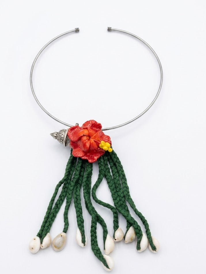 Crimson Coral Charm Necklace