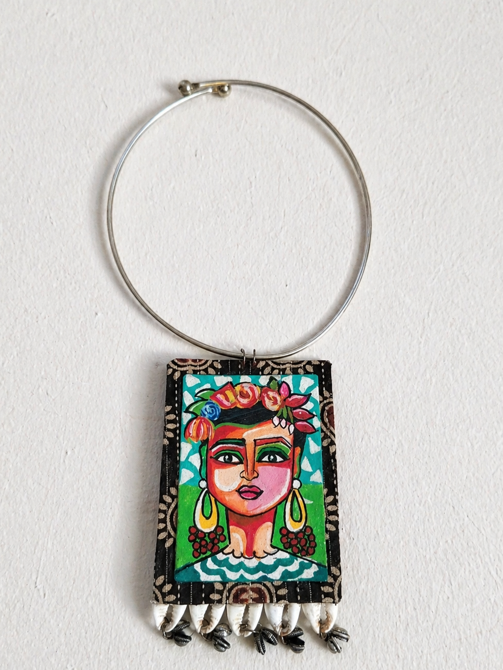 Frida inspired Hoop Necklace