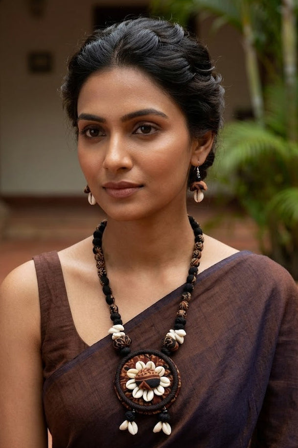 Bohemian Cowrie Shell Necklace Set