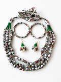 Vanya Tribal Fabric Jewellery Set