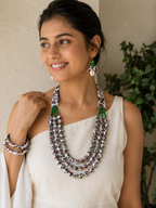 Vanya Tribal Fabric Jewellery Set