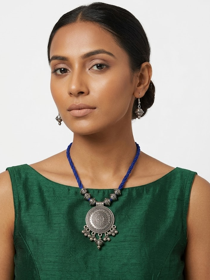 Tribal Medallion Necklace Set