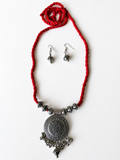Tribal Medallion Necklace Set