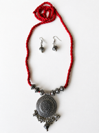 Tribal Medallion Necklace Set